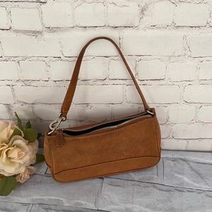 Coach Y2K tan mini leather satchel